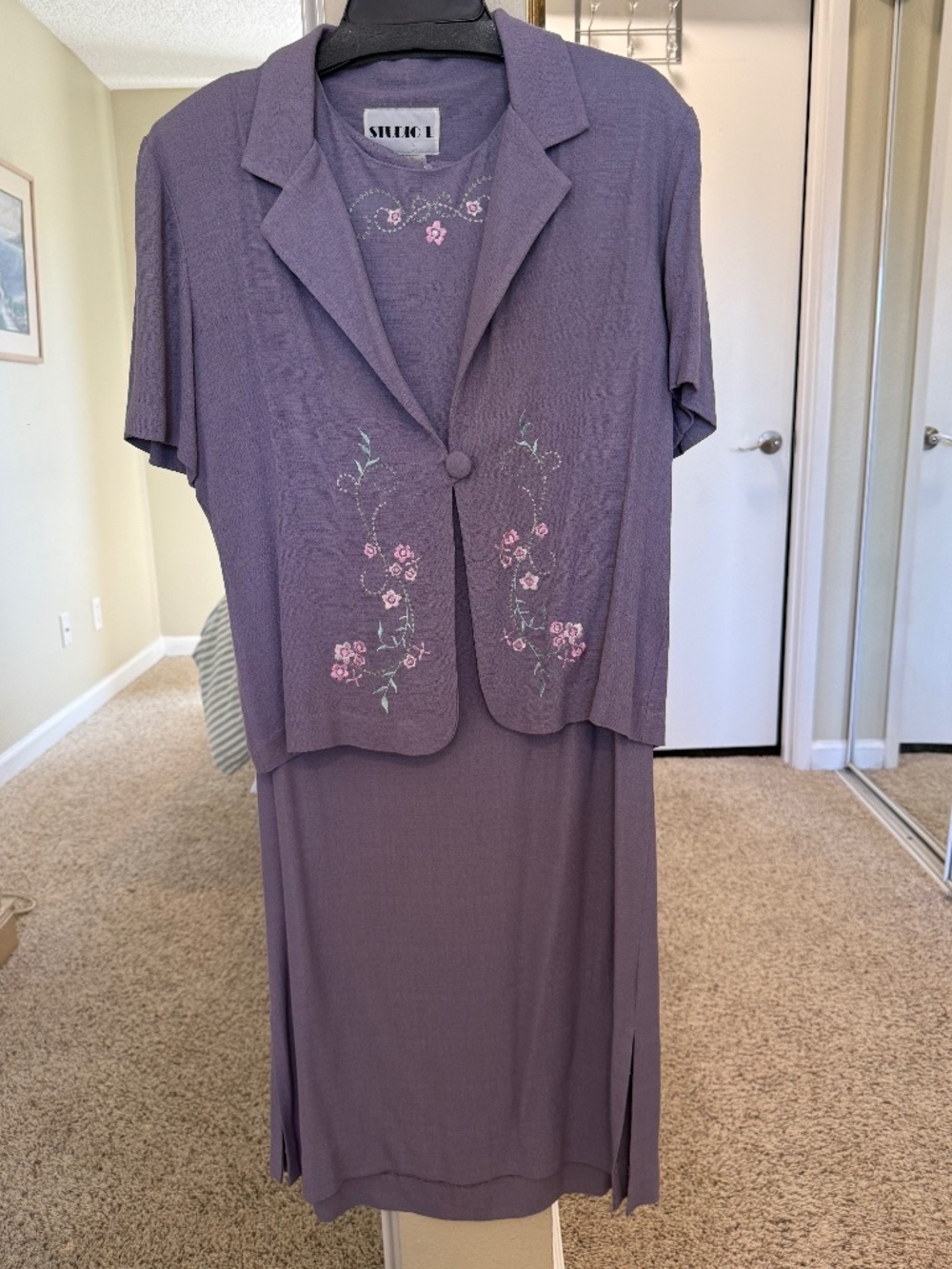 Studio I Vintage Dress with Jacket Size 12